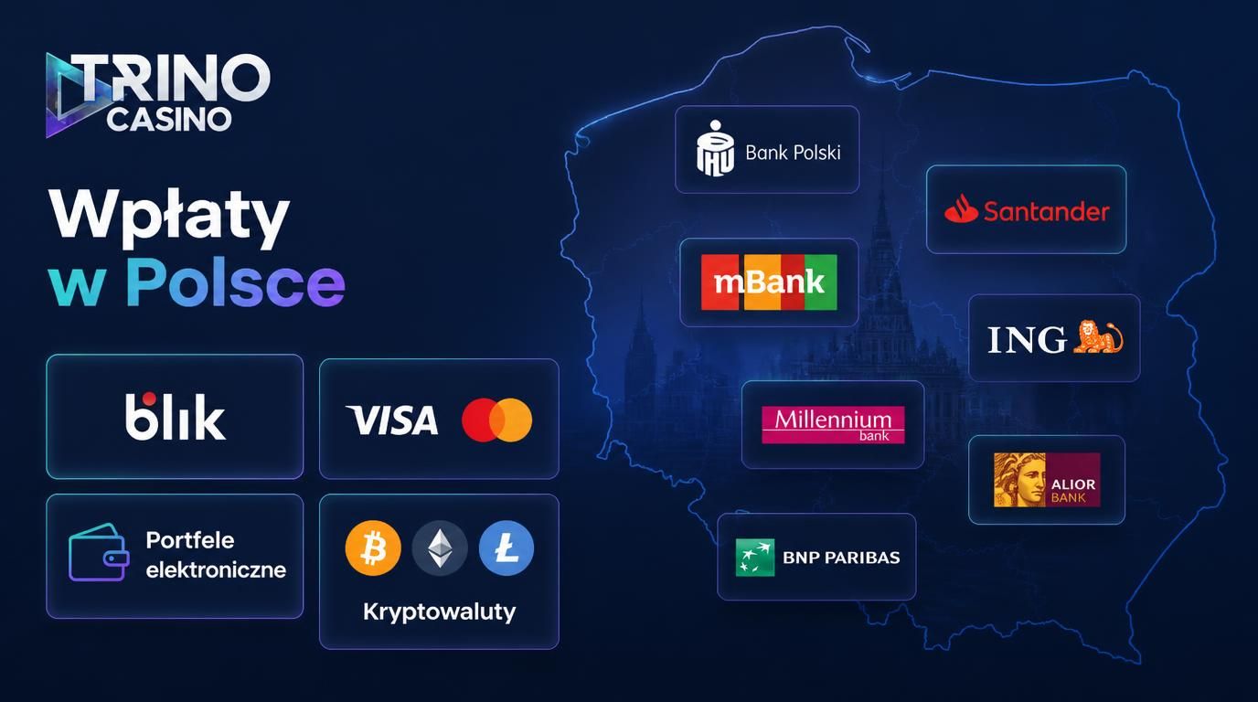 Ikony metod płatności w Polsce: BLIK, karta, e-portfel, krypto