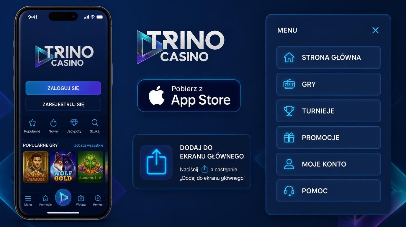 iPhone z przyciskiem „Pobierz z App Store” i ikonką Dodaj do ekranu początkowego